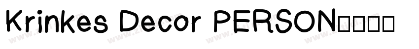 Krinkes Decor PERSON字体转换